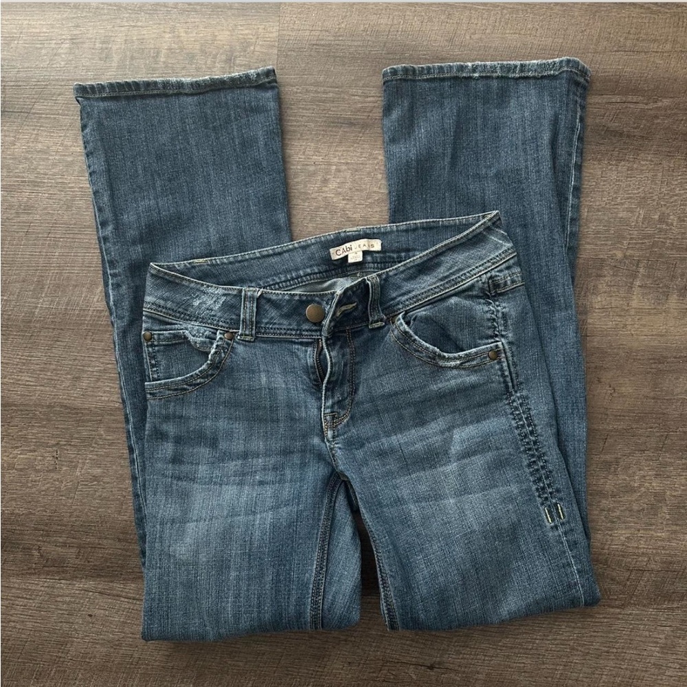 CAbi Women's Straight Leg Blue Jeans